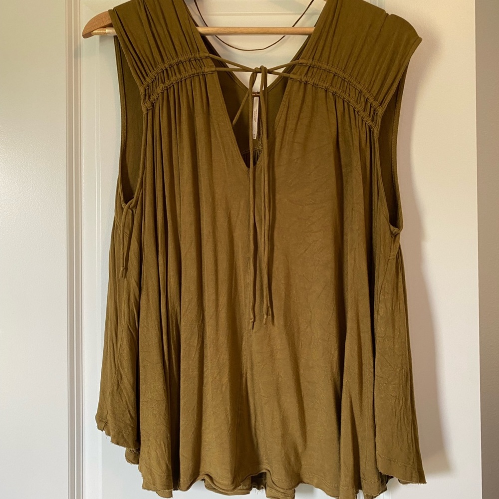 Free People Olive Top